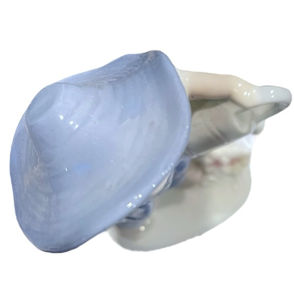 Vintage LEGO Japan Porcelain Boy with Watering Can Flower Figurine 4.75" Tall - Picture 11 of 12